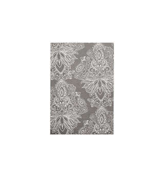 Picture of KW BED SHEET SET DOUBLE FLORAL PRINTED GRAY AND WHITE (PERCALE)