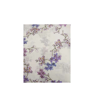Picture of ARSHAD HOMES BED SHEET SET KING FLORAL PRINTED WHITE, BLUE AND PURPLE