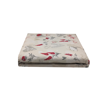 Picture of KW BED SHEET SET DOUBLE HEARTS WITH FLOWERS PRINTED CHAMPAGNE, RED, GRAY AND WHITE (DUCK)