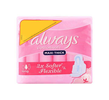 Picture of ALWAYS PADS COTTON SOFT MAXI THICK LONG 6 PCS 