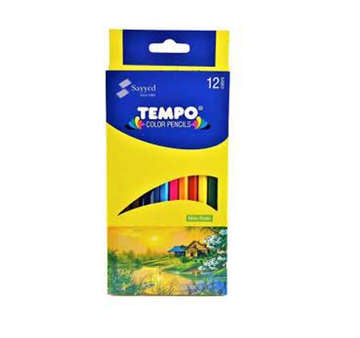 Picture of TEMPO COLOR PENCILS 12 QTY PACK LARGE PCS 
