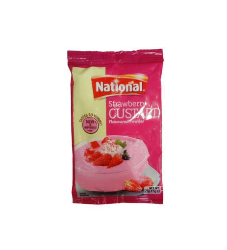 Picture of NATIONAL CUSTARD POWDER STRAWBERRY 45 GM 