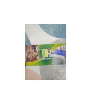 Picture of KW BED SHEET SET DOUBLE CIRCLES PRINTED WHITE, PINK, BLUE, SKIN AND GRAY (POLY COTTON)