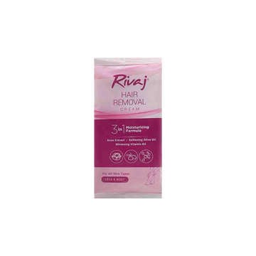Picture of RIVAJ UK 3 IN 1 MOISTURIZING FORMULA HAIR REMOVAL CREAM SACHET 16 GM