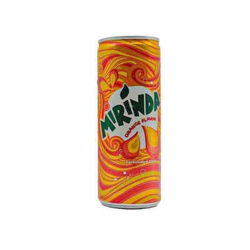 Picture of MIRINDA DRINK  ORANGE 250 TIN ML 