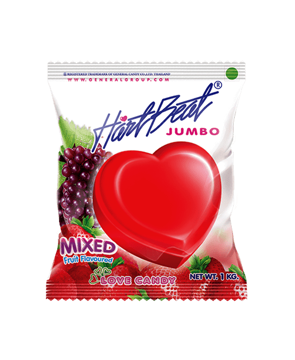Picture of HARTBEAT LOVE CANDY MIXED FLAVOUR  JUMBO PACK 1 KG 