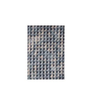 Picture of KW BED SHEET SET DOUBLE SQUARE PRINTED BLACK, GRAY AND GOLDEN (SATIN)