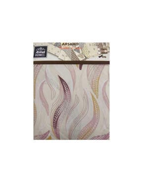 Picture of ARSHAD HOMES BED SHEET SET KING LEAVES PRINTED TEA PINK, PINK AND GOLDEN