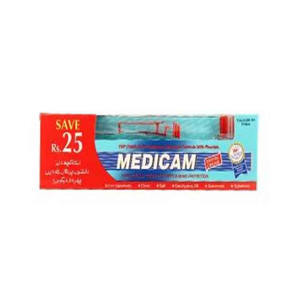 MEDICAM TOOTH PASTE TEETH GUM PROTECTION 200 WITH BRUSH GM | Kingsway